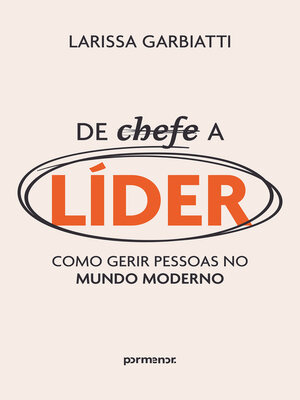 cover image of De chefe a líder